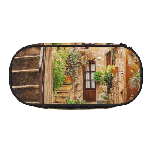 Federmäppchen mit Marmor-Aufdruck, für Kinder, lustiges Federmäppchen für Mädchen, großes Federmäppchen mit Reißverschluss, tragbares Federmäppchen für Schule, Sudent Teacher Schreibwaren, Italian von BJNGHKLN