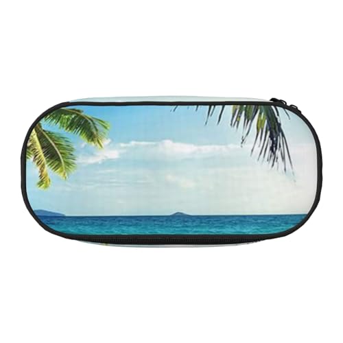 Federmäppchen mit Palmen-Aufdruck, für Kinder, lustiges Federmäppchen für Mädchen, großes Federmäppchen mit Reißverschluss, tragbares Federmäppchen für Schule, Sudent Teacher Schreibwaren, Tropische Federmäppchen mit Palmen-Aufdruck, für Kinder, lustiges Federmäppchen für Mädchen, großes Federmäppchen mit Reißverschluss, tragbares Federmäppchen für Schule, Sudent Teacher Schreibwaren, Tropische von BJNGHKLN