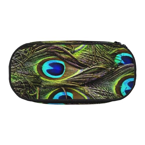 Federmäppchen mit frischem Pfauen-Aufdruck, für Kinder, lustiges Federmäppchen für Mädchen, großes Federmäppchen mit Reißverschluss, tragbares Federmäppchen für Schule, Sudent Teacher Schreibwaren Federmäppchen mit frischem Pfauen-Aufdruck, für Kinder, lustiges Federmäppchen für Mädchen, großes Federmäppchen mit Reißverschluss, tragbares Federmäppchen für Schule, Sudent Teacher Schreibwaren von BJNGHKLN