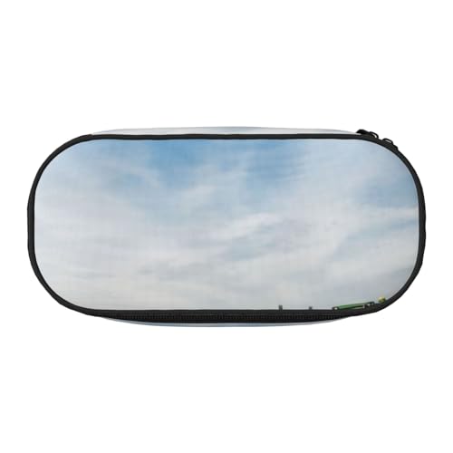 Federmäppchen mit frischem Pfauen-Aufdruck, für Kinder, lustiges Federmäppchen für Mädchen, großes Federmäppchen mit Reißverschluss, tragbares Federmäppchen für Schule, Sudent Teacher Schreibwaren von BJNGHKLN