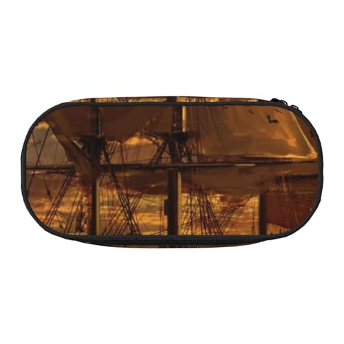 Pickleball Federmäppchen für Kinder, lustiges Federmäppchen für Mädchen, großes Federmäppchen mit Reißverschluss, tragbares Federmäppchen für Schule, Lehrer, Schreibwaren, Fantasy Piratenschiff Pickleball Federmäppchen für Kinder, lustiges Federmäppchen für Mädchen, großes Federmäppchen mit Reißverschluss, tragbares Federmäppchen für Schule, Lehrer, Schreibwaren, Fantasy Piratenschiff von BJNGHKLN