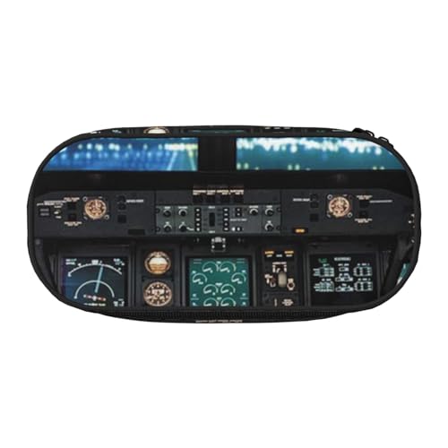 Pickleball Federmäppchen für Kinder, lustiges Federmäppchen für Mädchen, großes Federmäppchen mit Reißverschluss, tragbares Federmäppchen für Schule, Lehrer, Schreibwaren, Flugzeug-Cockpit Pickleball Federmäppchen für Kinder, lustiges Federmäppchen für Mädchen, großes Federmäppchen mit Reißverschluss, tragbares Federmäppchen für Schule, Lehrer, Schreibwaren, Flugzeug-Cockpit von BJNGHKLN