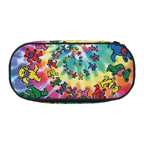 Schönes Federmäppchen mit Sonnenblumen-Aufdruck, lustiges Federmäppchen für Mädchen, großes Federmäppchen mit Reißverschluss, tragbares Federmäppchen für Schule, Sudent Teacher Schreibwaren, Tanzender von BJNGHKLN