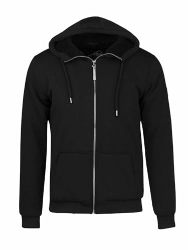 BJØRNSON Sweatjacke Teddy Futter Herren Kenny - Schwarz - Größe L von BJÖRNSON
