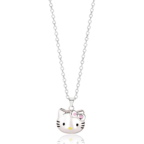 BJPERFMS Hello Kitty Kette, Hello Kitty Anhänger Halskette, Hello Kitty Necklace, Hello Kitty Halsschmuck, Hello Kitty Kinderschmuck, Paar Halskette, Kreativ Geschenk für Junge Mädchen von BJPERFMS