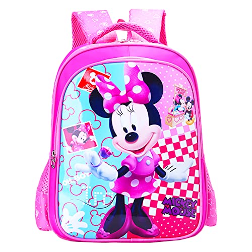 BJPERFMS Minnie Maus Rucksack Kinder, Minnie Mouse Schulrucksack, Minnie Kinderrucksack, Schultasche, Rucksäcke, Kindergartenrucksack, Kindergarten Tasche, Kinderrucksäcke, für Schule Jungen Mädchen von BJPERFMS