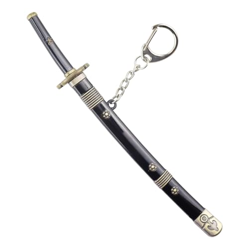 One Piece Schlüsselanhänger, Katana Schlüsselanhänger, One Piece Mini Katana Anhänger, Anime Schlüsselanhänger, Ruffy Schlüssel Anhänger Personalisiert, One Piece Merch, Keychain Geschenke für Fans von BJPERFMS