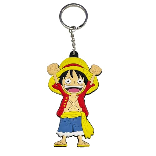 One Piece Schlüsselanhänger Anime, One Piece Anhänger, Luffy Schlüsselanhänger One Piece, Anime Key Ring, Anime Keyring, One Piece Keychain Pendant, Geschenk Schlüsselanhänger, Cute Cartoon Pendant von BJPERFMS