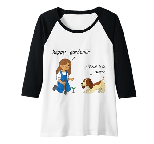 Damen Gärtner mit Hund Raglan Damen Gärtner mit Hund Raglan von BJS