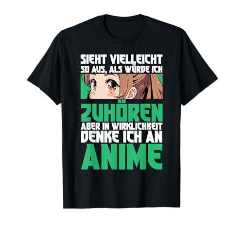 In Wirklichkeit Denke Ich An Anime Manga Japan Damen Kinder T-Shirt von BK Anime Shirts Manga Japan Geschenke