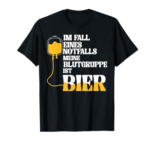 Meine Blutgruppe Ist Bier Lustig Biertrinker Spruch Männer T-Shirt Meine Blutgruppe Ist Bier Lustig Biertrinker Spruch Männer T-Shirt von BK Bier Shirts Alkohol Sauf Biertrinker Geschenk