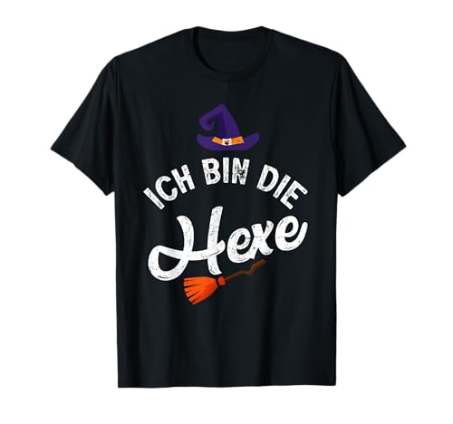 Ich bin die Hexe Lustig Halloween Paar Kostüm Frauen Damen T-Shirt von BK Halloween Shirts Kostüm Männer Frauen Kinder