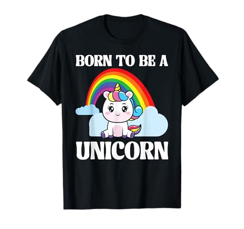 Born To Be A Unicorn Gay Lesbisch LGBTQ Pride Herren Damen T-Shirt von BK LGBT Shirts Gay Lesbisch Queer Pride Geschenke