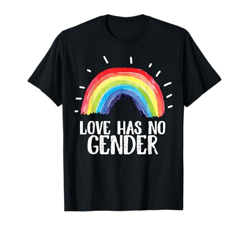 Love Has No Gender Gay Lesbisch LGBTQ Pride Herren Damen T-Shirt von BK LGBT Shirts Gay Lesbisch Queer Pride Geschenke