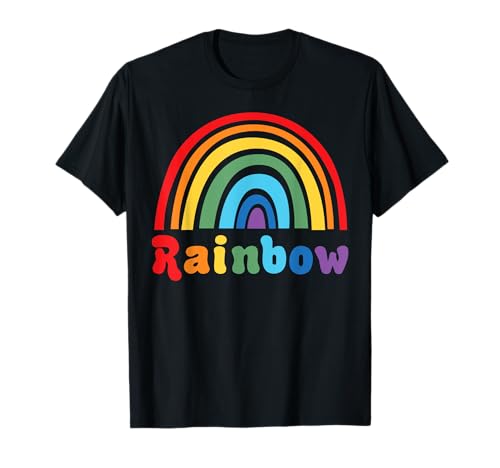 Rainbow Gay Lesbisch LGBTQ Pride Regenbogen Herren Damen T-Shirt von BK LGBT Shirts Gay Lesbisch Queer Pride Geschenke