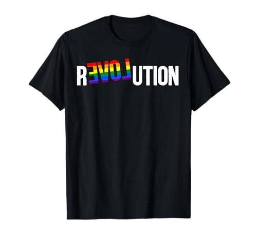 Revolution Love Gay Lesbisch Queer LGBTQ Pride Herren Damen T-Shirt von BK LGBT Shirts Gay Lesbisch Queer Pride Geschenke