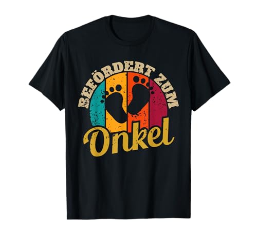 Befördert Zum Onkel Lustig Oheim Stiefonkel Männer Herren T-Shirt von BK Onkel Shirts Oheim Stiefonkel Geschenke