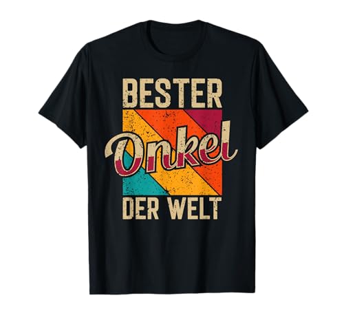 Bester Onkel Der Welt Lustig Oheim Stiefonkel Männer Herren T-Shirt von BK Onkel Shirts Oheim Stiefonkel Geschenke