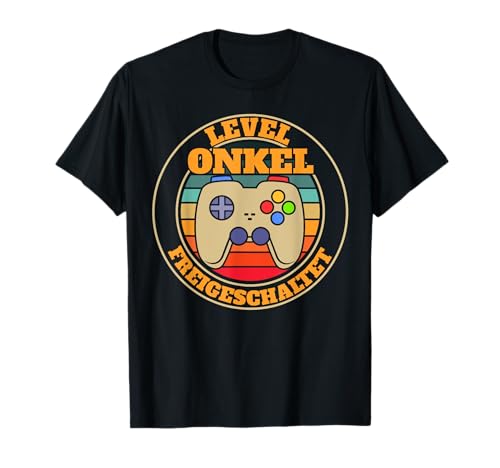 Level Onkel Freigeschaltet Lustig Oheim Stiefonkel Männer T-Shirt von BK Onkel Shirts Oheim Stiefonkel Geschenke