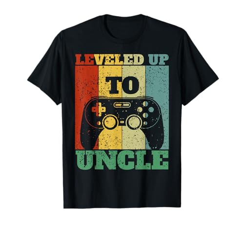 Leveled Up To Uncle Lustig Oheim Zocker Stiefonkel Männer T-Shirt von BK Onkel Shirts Oheim Stiefonkel Geschenke