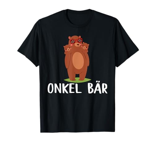 Onkel Bär 2 Nichten Neffen Oheim Stiefonkel Männer Herren T-Shirt von BK Onkel Shirts Oheim Stiefonkel Geschenke