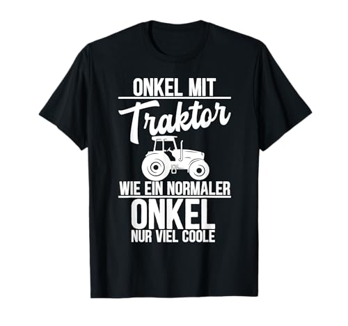 Onkel Mit Traktor Viel Coole Lustig Oheim Stiefonkel Männer T-Shirt von BK Onkel Shirts Oheim Stiefonkel Geschenke