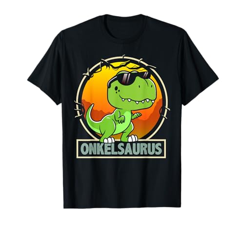 Onkelsaurus Lustig Dino Oheim Stiefonkel Männer Herren T-Shirt von BK Onkel Shirts Oheim Stiefonkel Geschenke