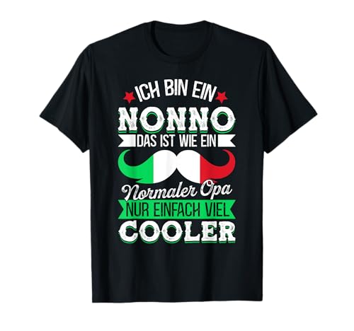 Ich Bin Ein Nonno Italienischer Opa Großvater Männer Herren T-Shirt von BK Opa Shirts Großvater Opi Großpapi Geschenke