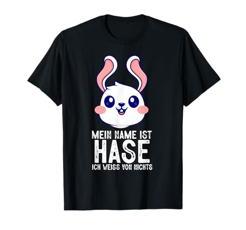 Mein Name Ist Hase Ostern Frau Männer Kinder Jungen Mädchen T-Shirt von BK Ostern Shirts Hase Frau Männer Kinder Geschenk