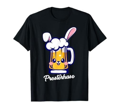 Prosterhase Lustig Ostern Sauf Bier Hase Frau Männer Herren T-Shirt von BK Ostern Shirts Hase Frau Männer Kinder Geschenk