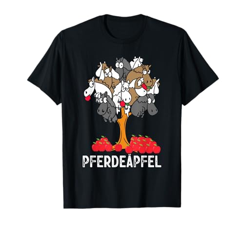Pferdeäpfel Lustig Reiten Pferd Tier Damen Frauen Kinder T-Shirt von BK Pferd Shirts Reiter Pferdeliebhaber Geschenke