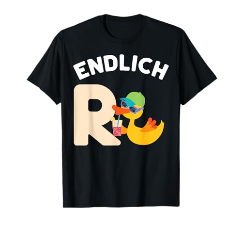 Endlich Rente Ente Lustig Ruhestand Rentner Herren Frau T-Shirt von BK Rente Shirts Rentner Herren Frau Geschenk