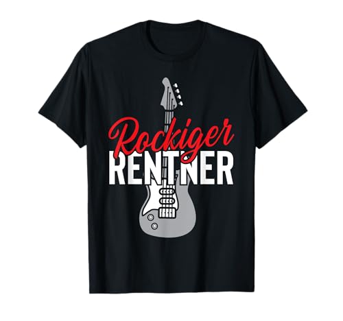 Rockiger Rentner Ruhestand Pension Herren Frauen Männer T-Shirt von BK Rente Shirts Rentner Herren Frau Geschenk