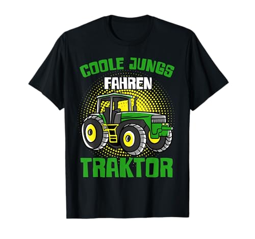 Coole Jungs Fahren Traktor Bauer Bauernhof Männer Jungen T-Shirt Coole Jungs Fahren Traktor Bauer Bauernhof Männer Jungen T-Shirt von BK Traktor Shirts Bauer Traktorist Geschenke