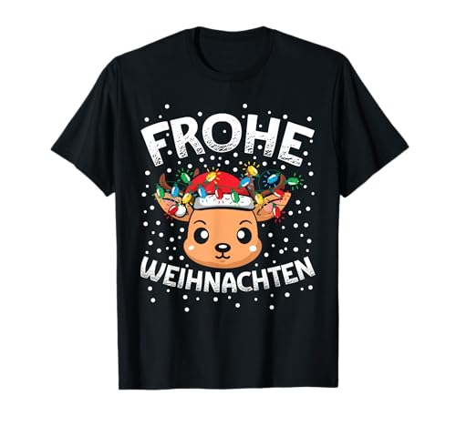 Frohe Weihnachten Ren Kostüm Geschenke Herren Damen Kinder T-Shirt von BK Weihnachten Shirts Frau Männer Kinder Geschenk