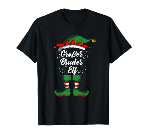 Großer Bruder Elf Elfenfamilie Kostüm Weihnachten Jungen T-Shirt von BK Weihnachten Shirts Frau Männer Kinder Geschenk