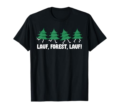 Lauf Forest Lauf Lustig Weihnachten Geschenke Herren Kinder T-Shirt von BK Weihnachten Shirts Frau Männer Kinder Geschenk