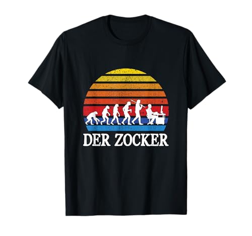 Der Zocker Lustig Videospieler Gamer Humor Männer Jungen T-Shirt von BK Zocker Shirts Gaming Videospiel Gamer Geschenke
