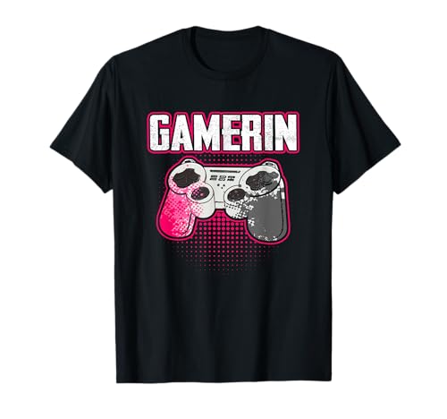 Gamerin Lustig Videospieler Gamer Girl Zocker Mädchen Frau T-Shirt von BK Zocker Shirts Gaming Videospiel Gamer Geschenke