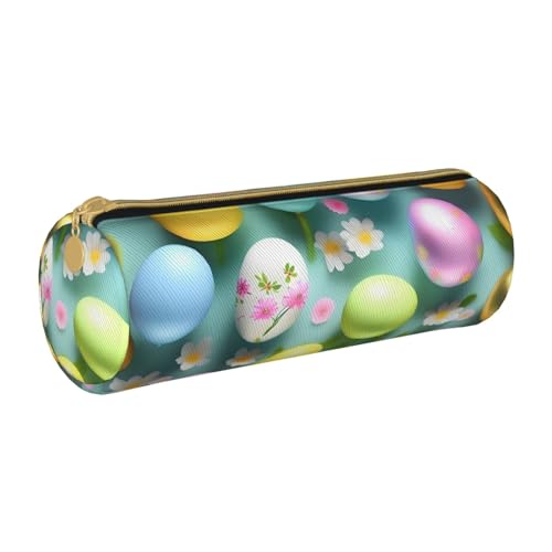 BKDODKS Federmäppchen mit Aufschrift "Happy Easter", für Erwachsene, Leder, für Herren und Damen, mit Reißverschluss, leicht von BKDODKS