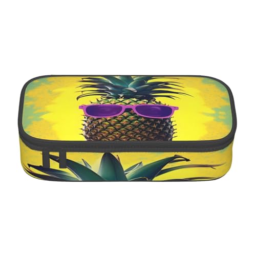 BKDODKS Multifunktionales Federmäppchen mit Ananas-Zitat, Schreibwaren, Aufbewahrungstasche, Zubehör für Erwachsene von BKDODKS