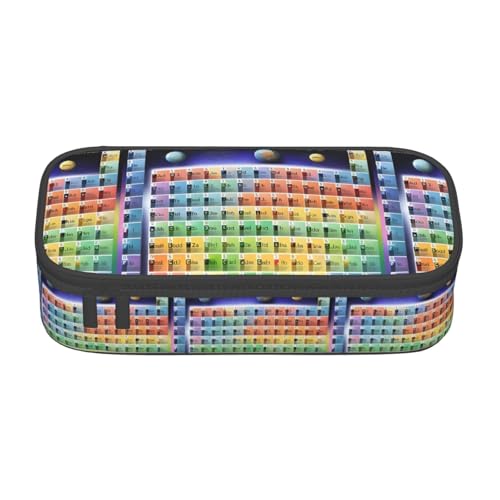 BKDODKS Multifunktionales Federmäppchen mit Periodensystem mit Elementen, Schreibwaren, Aufbewahrungstasche, Zubehör für Erwachsene von BKDODKS