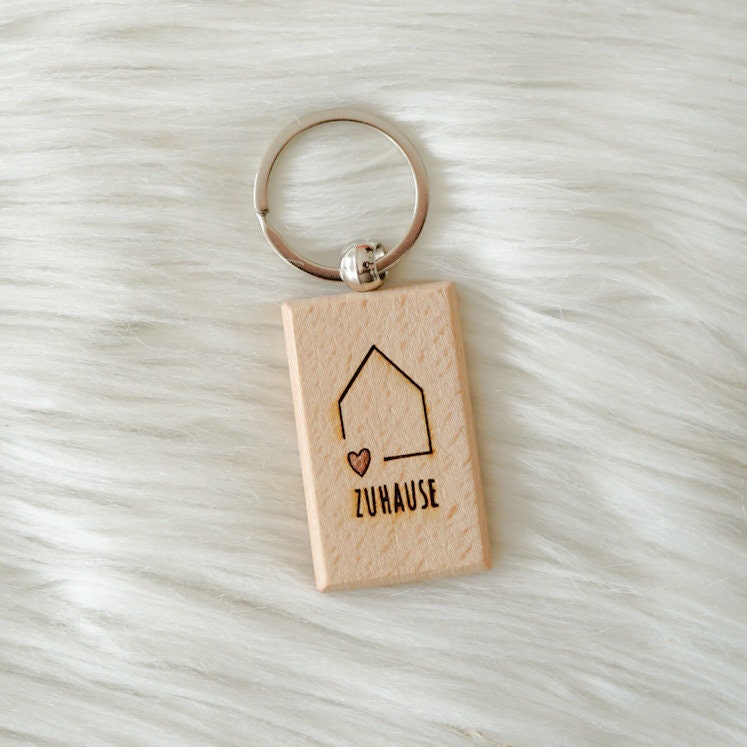 Schlüsselanhänger Zuhause, Eigenheim, Geschenk Einzug Schlüsselanhänger Zuhause, Eigenheim, Geschenk Einzug von BKDesignmitHerz