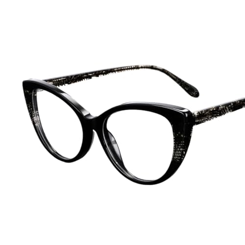 BKEKM Brillenfassungen Einfache Brillenfassungen, Acetat-Brillenfassungen, kreative bunte Spleiß-Brillenfassungen, Brillen mit leicht zu tragenden Gläsern Leichtes von BKEKM