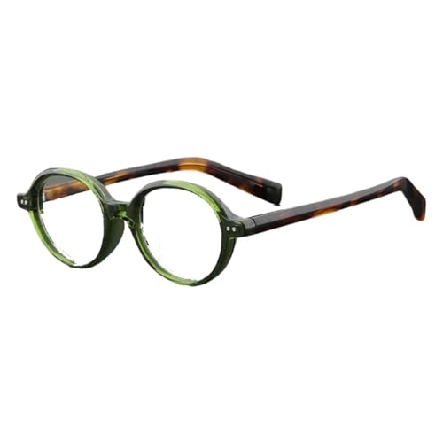 BKEKM Brillenfassungen Exquisite Brillenfassungen, Retro-Oval-Brillenfassungen, Kunst-optische Brillenfassungen, Computer-/Spiel-/Lesebrillen Leichtes von BKEKM