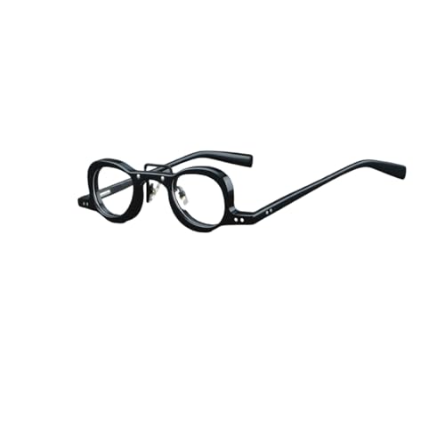 BKEKM Brillenfassungen Stilvolle Brillengestelle, verdickte Acetat-Brillengestelle mit klaren Linsennieten, Brillengestelle, ultraleichte Brillen Leichtes von BKEKM