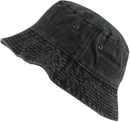 BKEPDY Fischerhut Herren Bucket Hats Unisex Beach Sun Cap Vintage Washed Bucket Hat Faltbarer Fischerhut Gewaschener Outdoor Sonnenhut Angeln für Angeln Wandern von BKEPDY