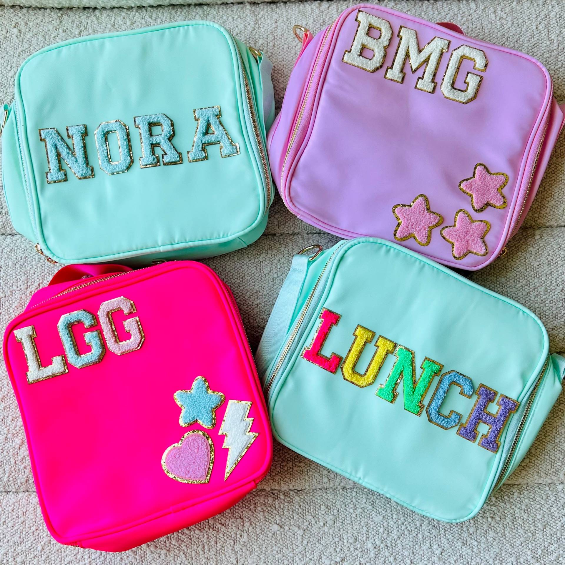 Leere Nylon Diy Patch Lunchbox Mit Verstellbarem Riemen von BKLYNLNDN