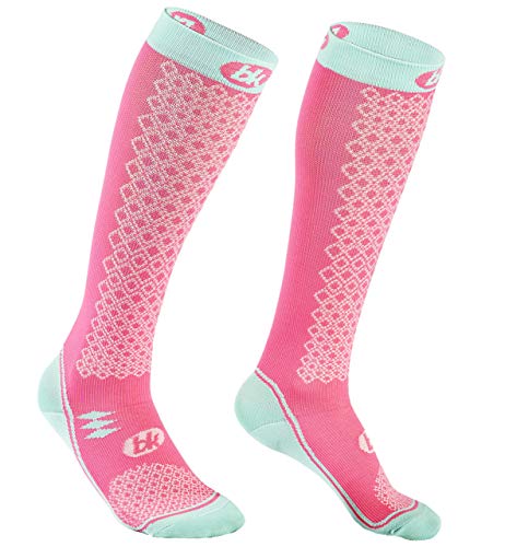 BKNEES Kompressionsstrümpfe in 9 Farben + S, M, L - Damen & Herren – Sportsocken/Sportstrümpfe für verbesserte Leistung, Erholung & Blutkreislauf beim Sport, Reisen & Flug - Lang von BKNEES