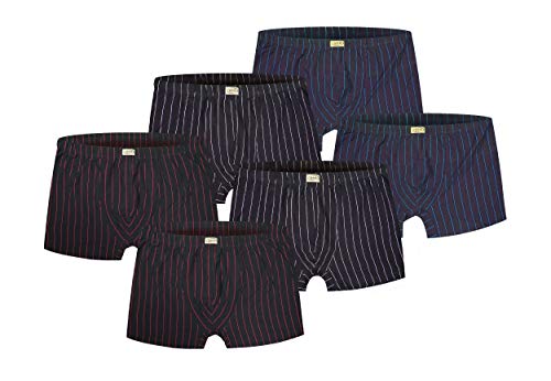 Männer Boxershort Gestreift in den Größen M Bis XXXL + Übergrößen Von 4XL Bis 8XL (Kombi 3, L - Größe 6) von BKP